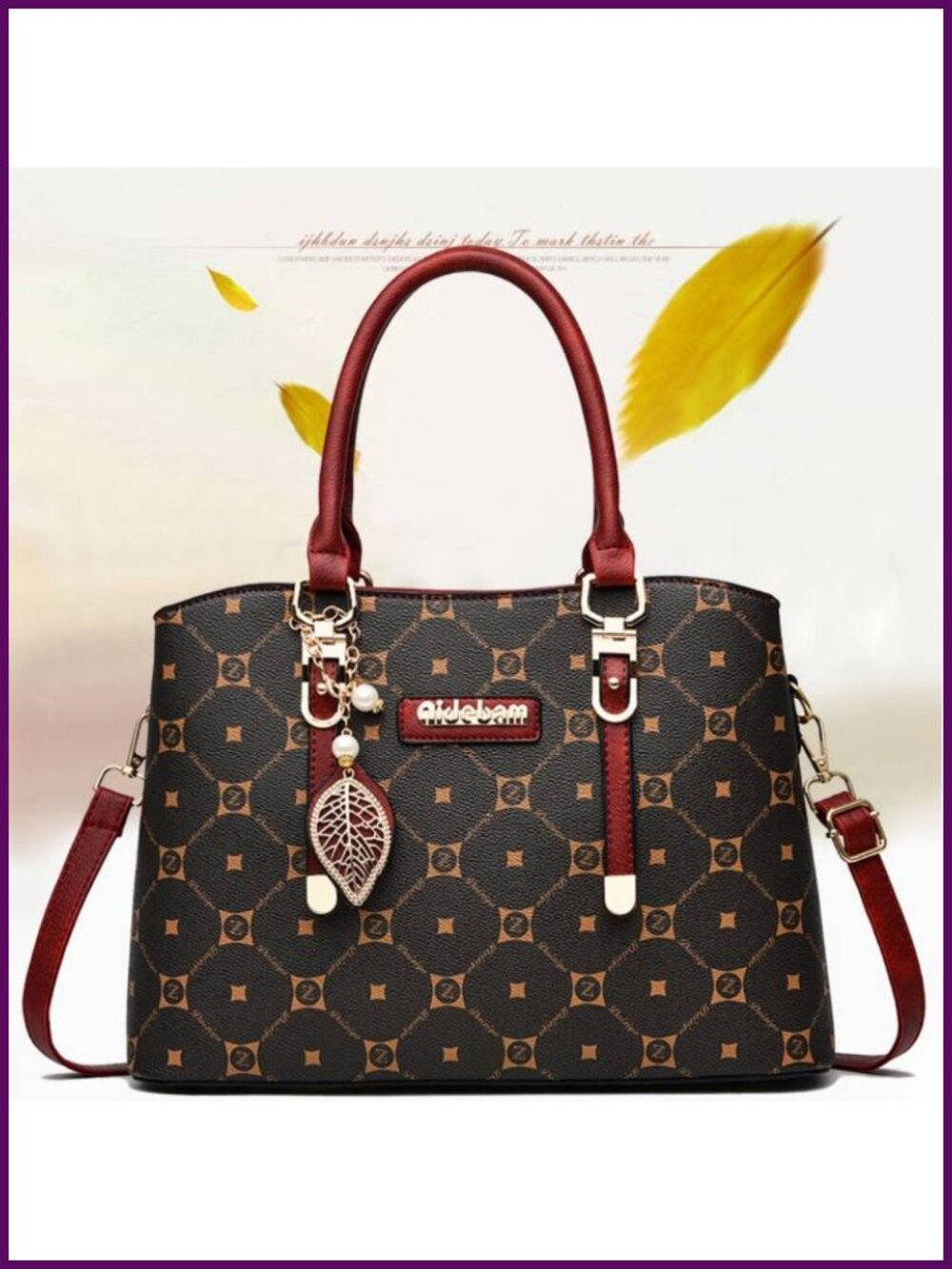 PU Large Capacity Women's Handbag Shoulder Messenger Bag High Quality